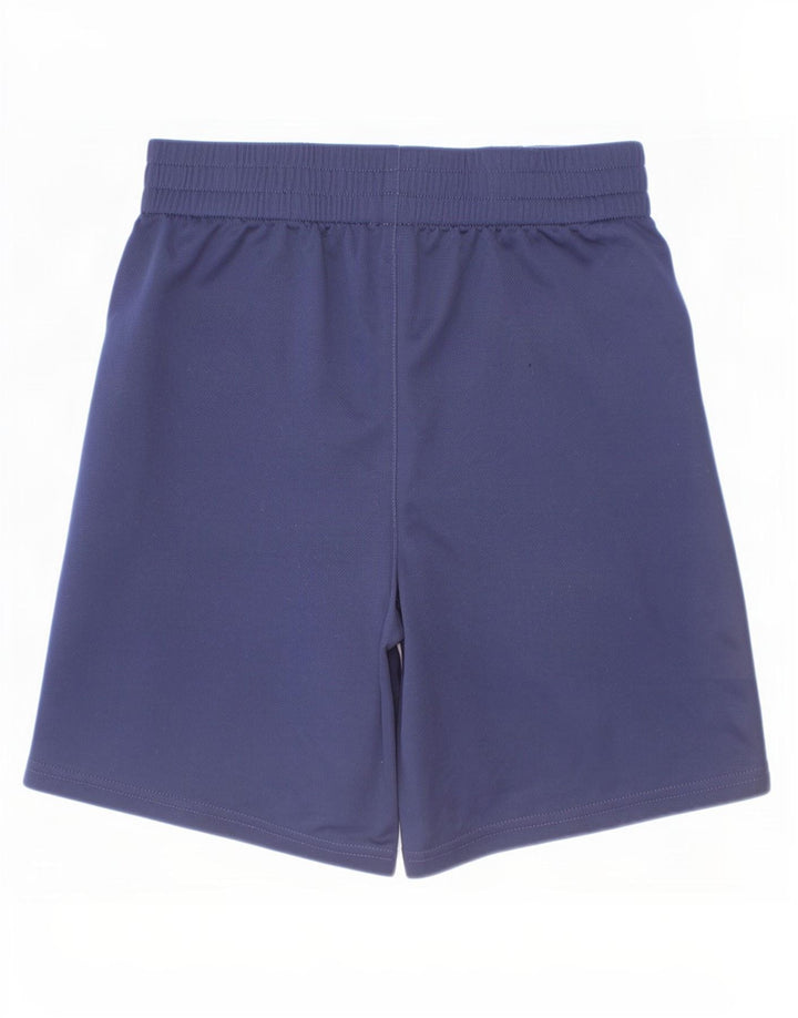 Shorts esportivos gráficos Adidas meninos 10-11 anos médio azul marinho poliéster