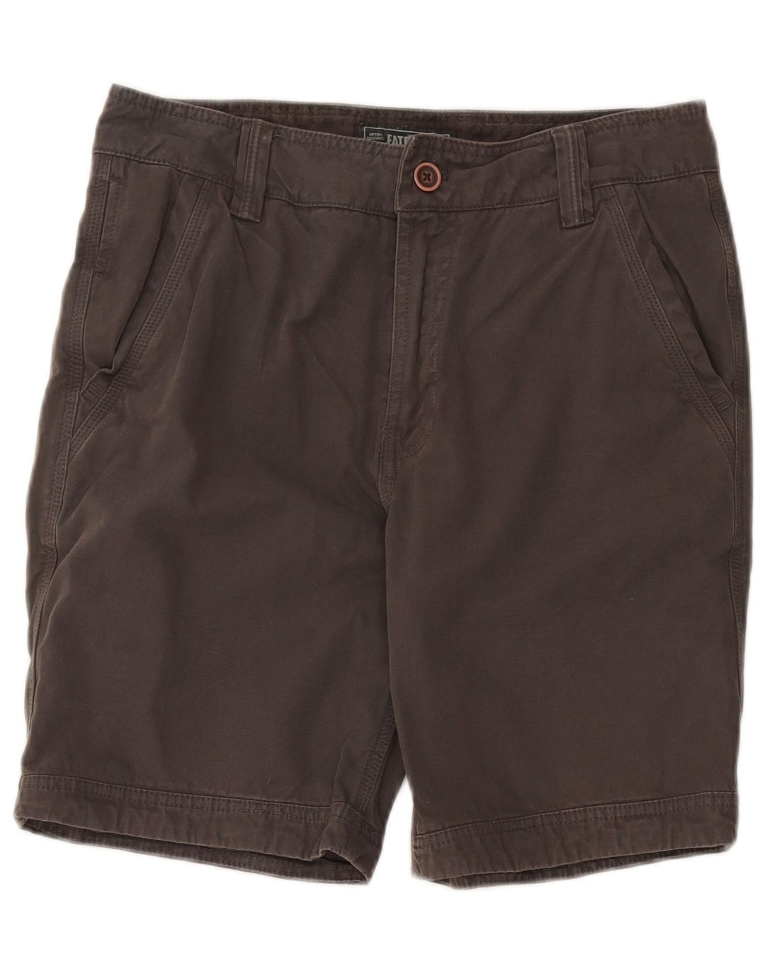 Shorts Chino Masculino Fat Face W30 Algodão Cinza Médio