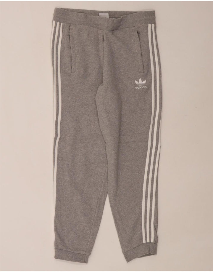 Calças de treino masculinas ADIDAS Joggers grandes de algodão cinza