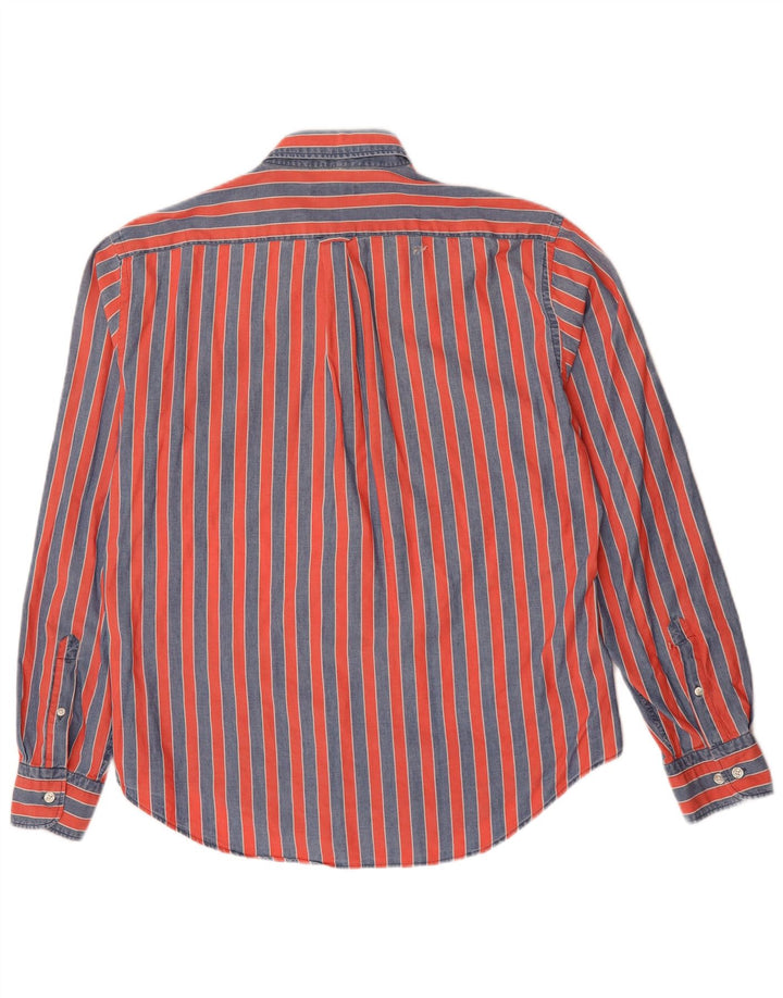 Camisa masculina GANT grande listrada vermelha de algodão