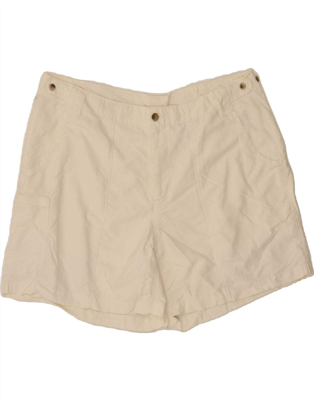 COLUMBIA Womens Cargo Shorts Large W34 White Nylon Vintage Columbia and Second-Hand Columbia from Messina Hembry 