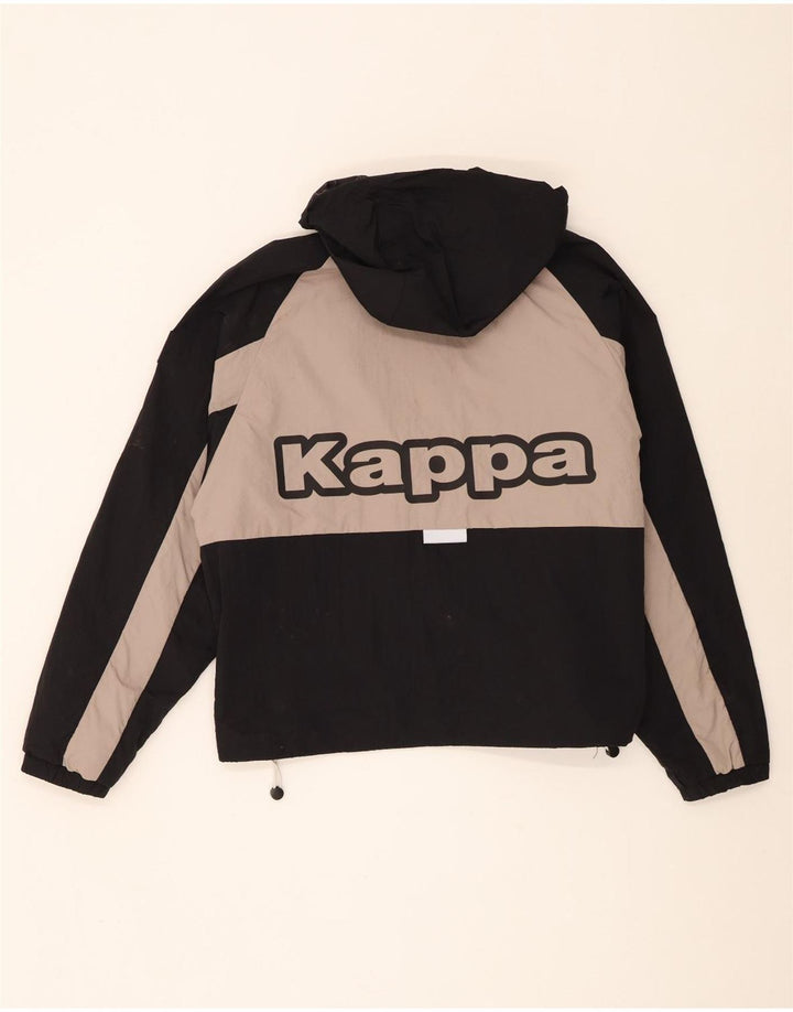 Jaqueta corta-vento feminina Kappa Oversized Graphic UK 14 Médio Preto