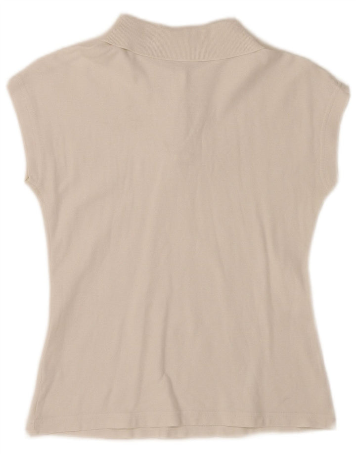 Camisa polo feminina Fila sem mangas IT 42 médio branco