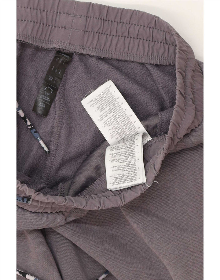 Adidas masculino gráfico cargo calças de treino joggers algodão cinza médio