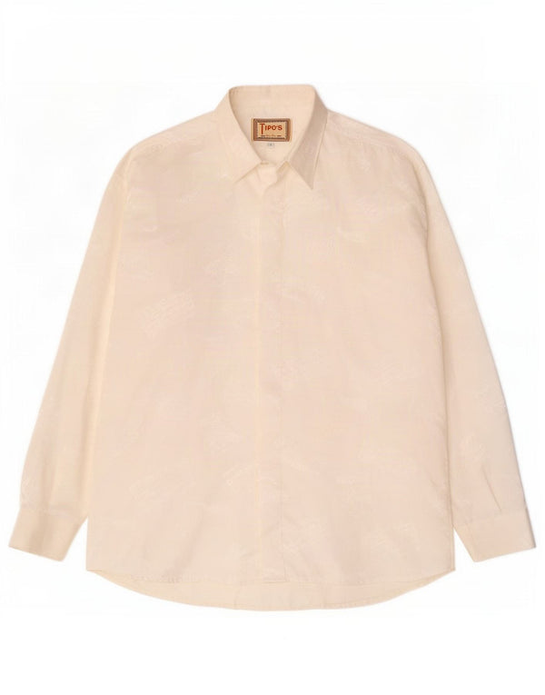 Camisa masculina Tipo'S grande poliéster branco
