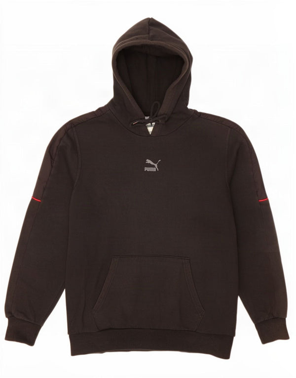 Puma Mens Hoodie Jumper Grande Algodão Preto