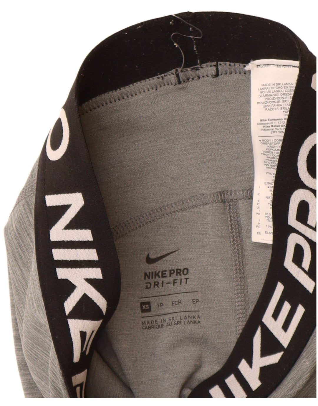 Leggings Nike Dri Fit Graphic UK 6 XS Cinza Poliéster