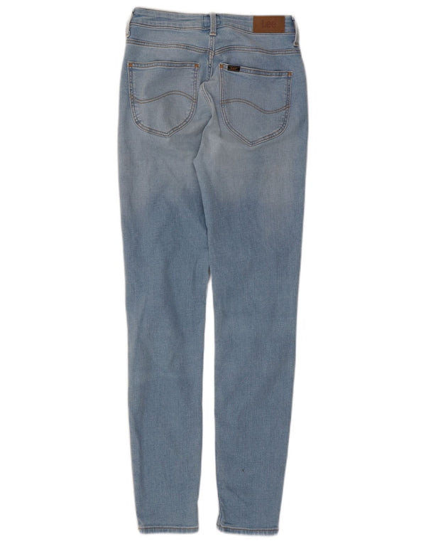 Lee Womens Scarlett High Skinny Jeans W27 L28 Algodão Azul