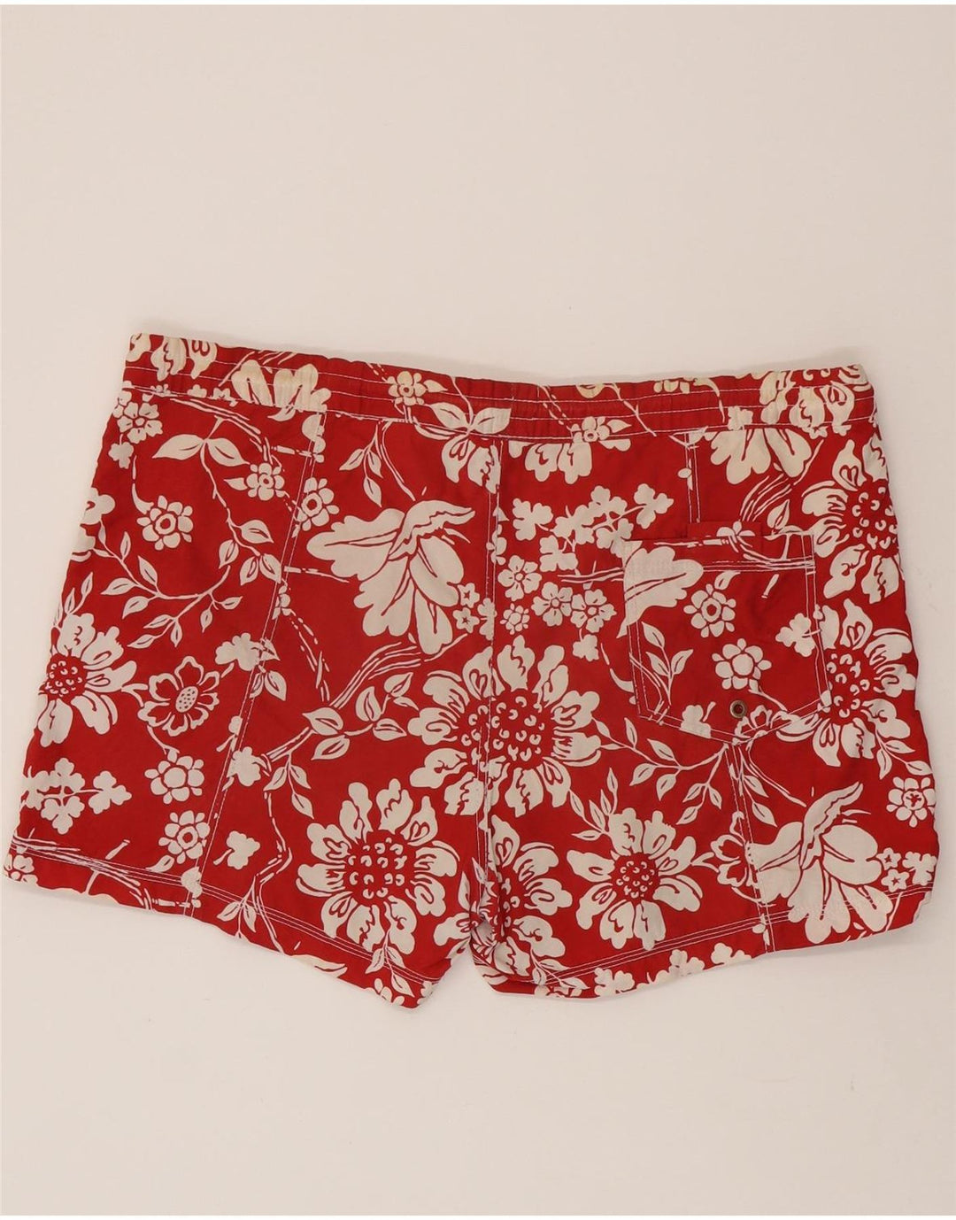 Shorts de natação masculino North Sails grande poliamida floral vermelha
