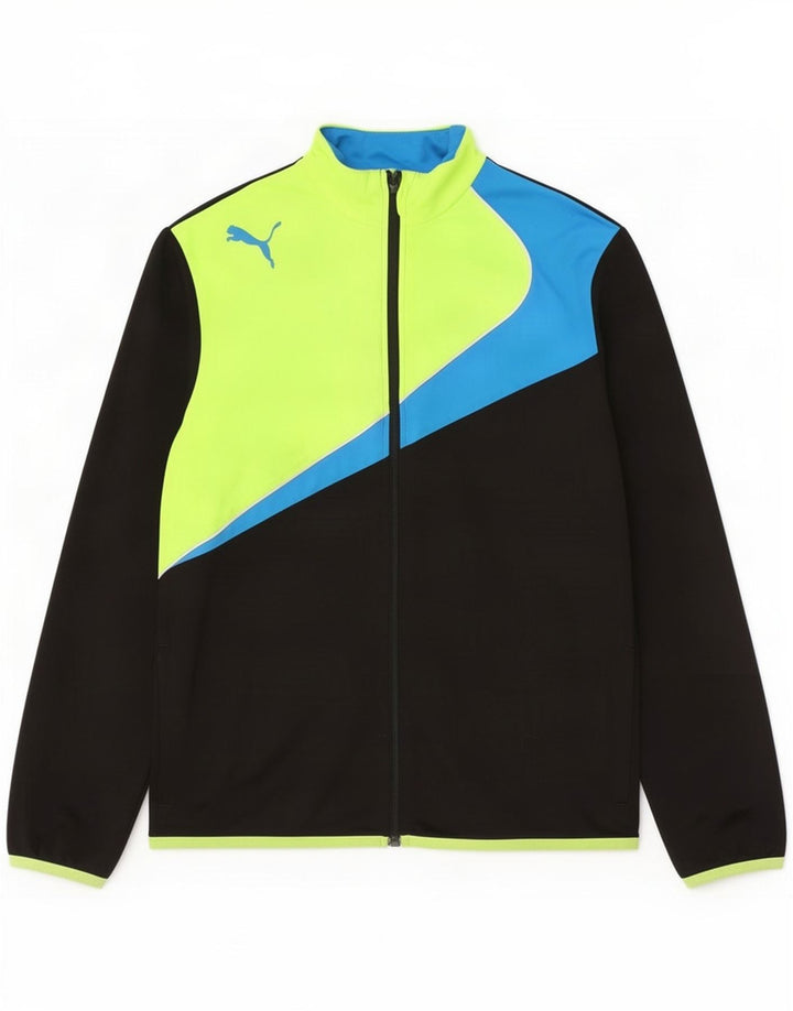 Jaqueta Puma Meninos Treino Top 15-16 Anos Preto Colorblock Poliéster