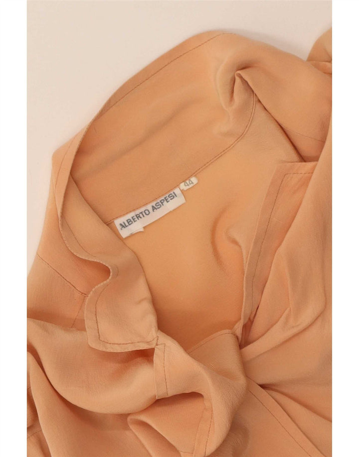 Camisa de manga curta feminina Alberto Aspesi IT 44 médio laranja