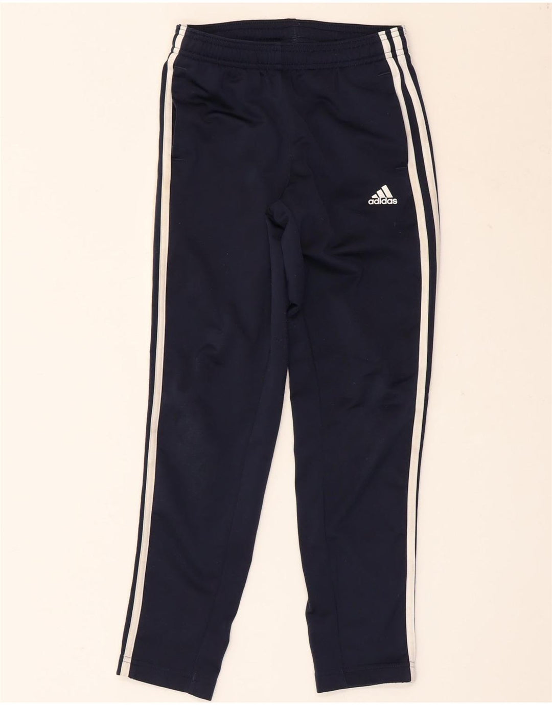 Calças de treino ADIDAS menino 9-10 anos azul marinho poliéster