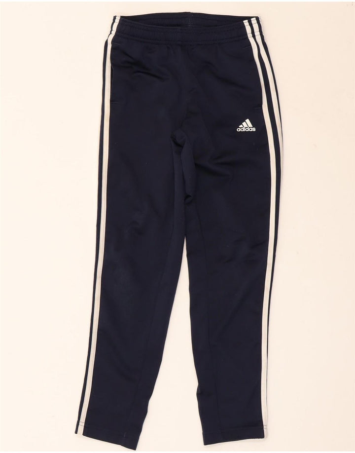 Calças de treino ADIDAS menino 9-10 anos azul marinho poliéster
