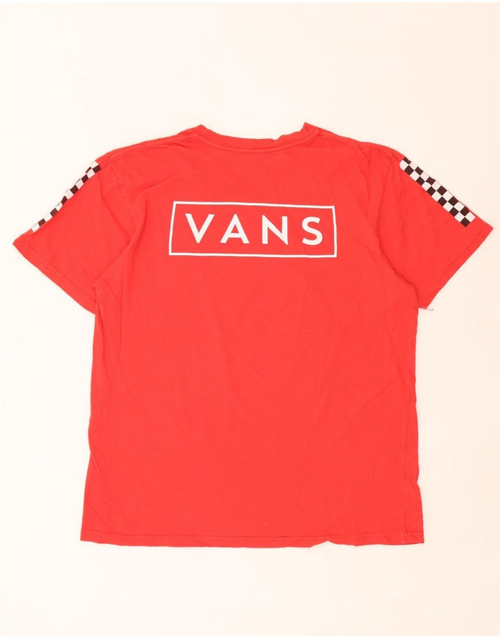 Camiseta Vans Masculina Classic Fit Graphic Top Grande Algodão Vermelho