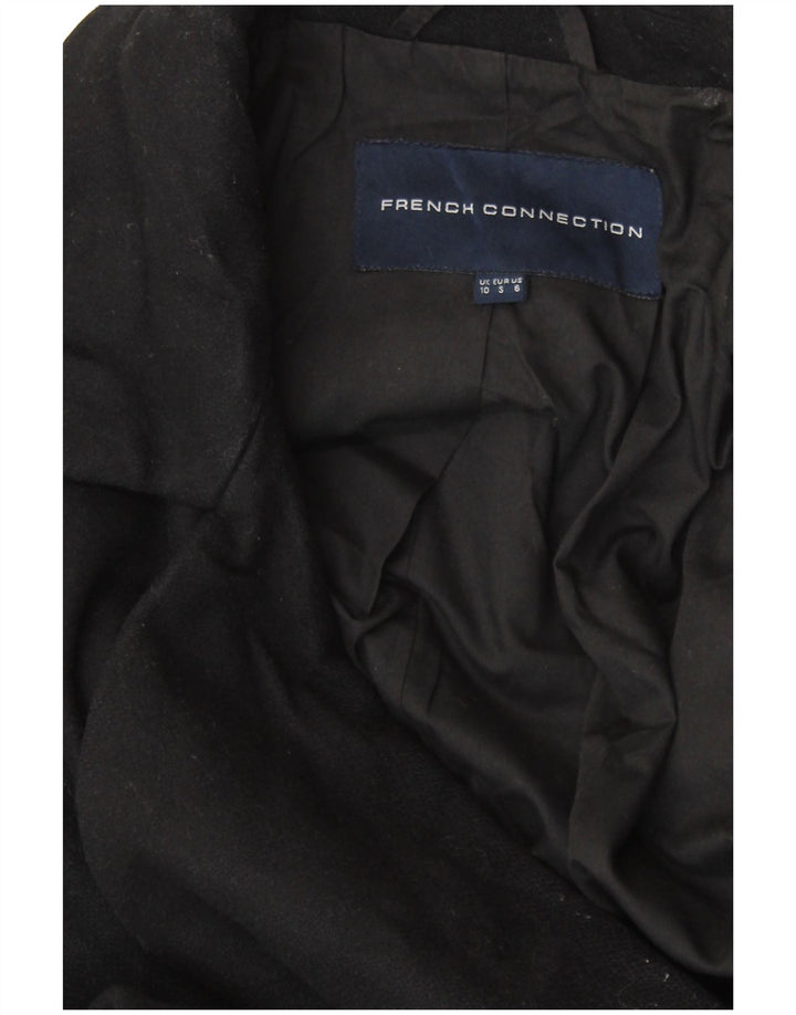 Sobretudo aberto grande feminino FRENCH CONNECTION Reino Unido 10 pequeno preto