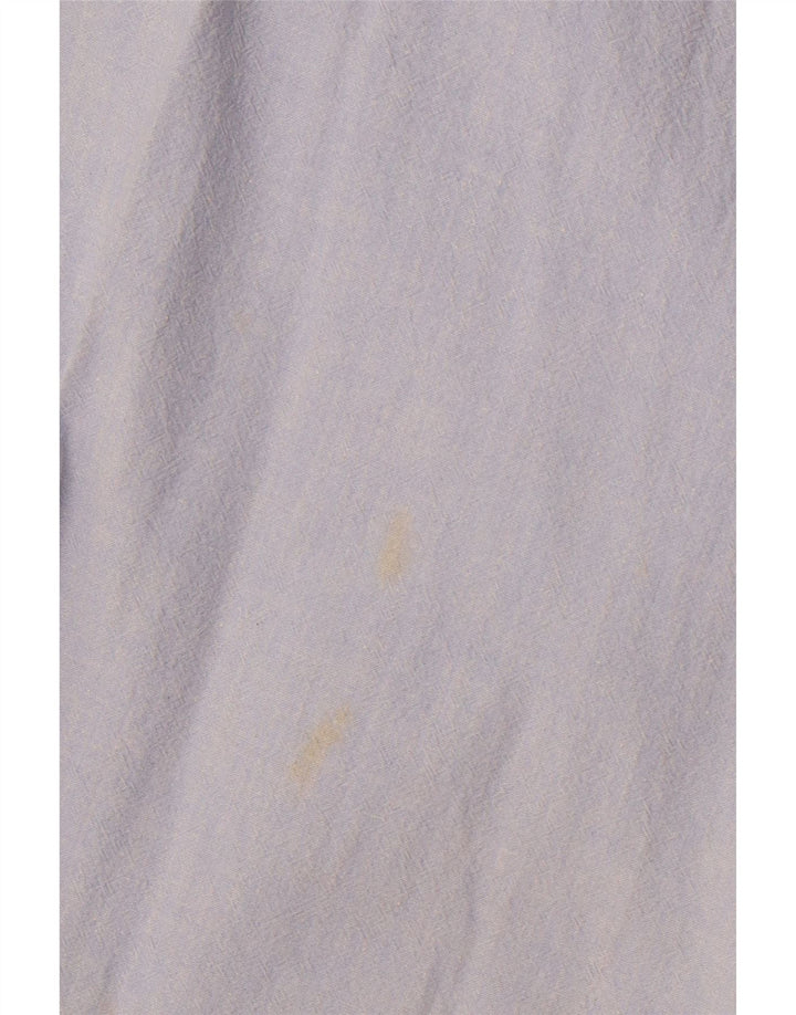 Camisa feminina VINTAGE UK 18 XL azul floral algodão retrô