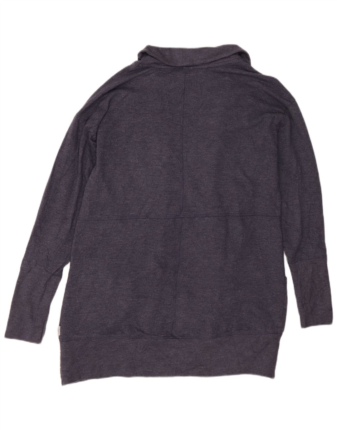 EDDIE BAUER Suéter cardigã feminino com palangre aberto Reino Unido 14 médio azul marinho