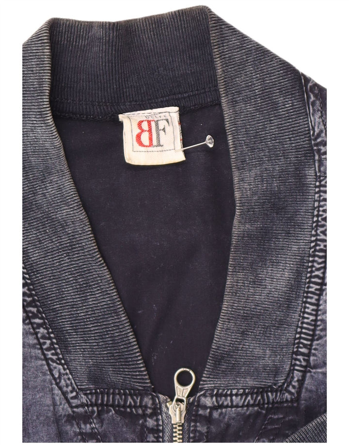 Jaqueta jeans masculina Belfe & Belfe Reino Unido 44 2XL algodão azul marinho