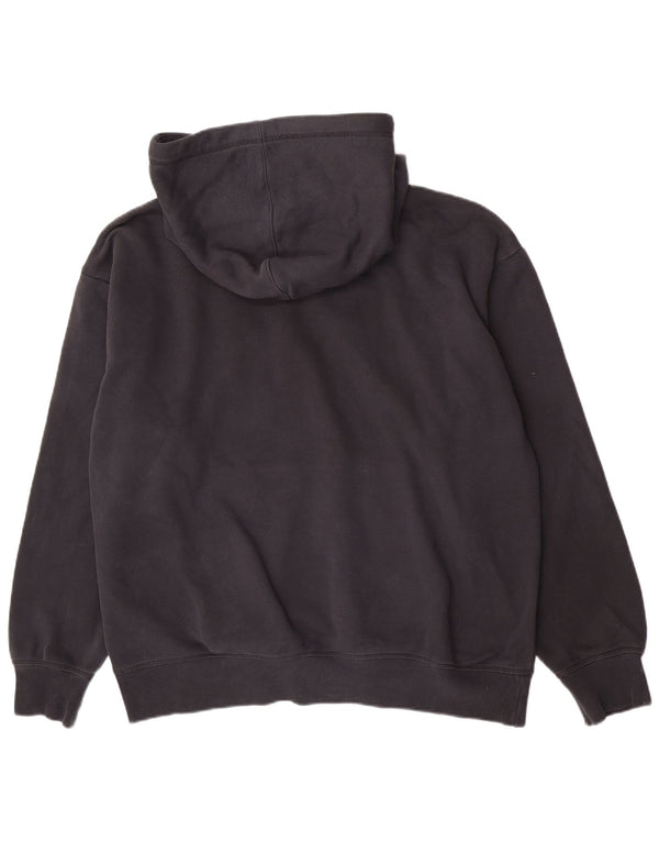Jumper feminino com capuz gráfico Champion UK 18 XL algodão preto