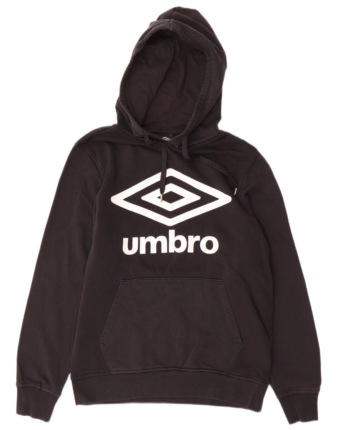 UMBRO moletom com capuz gráfico masculino médio algodão preto