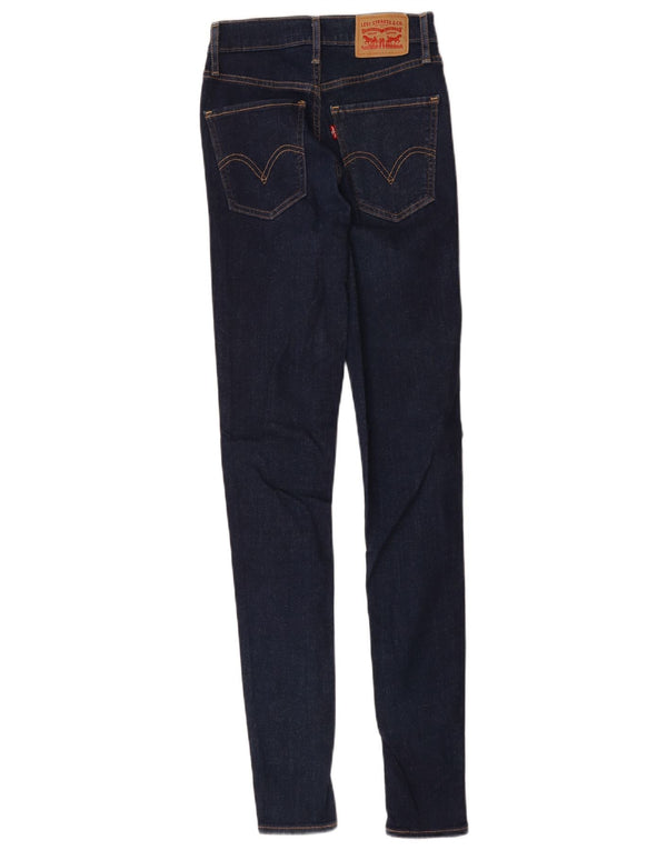 Calça jeans feminina Levi's Mile High Super Skinny W25 L31 azul marinho algodão