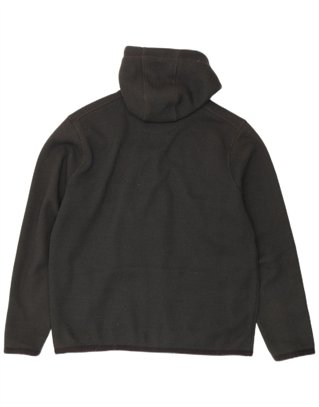 Suéter masculino com capuz e zíper estranho Fish grande poliéster cinza