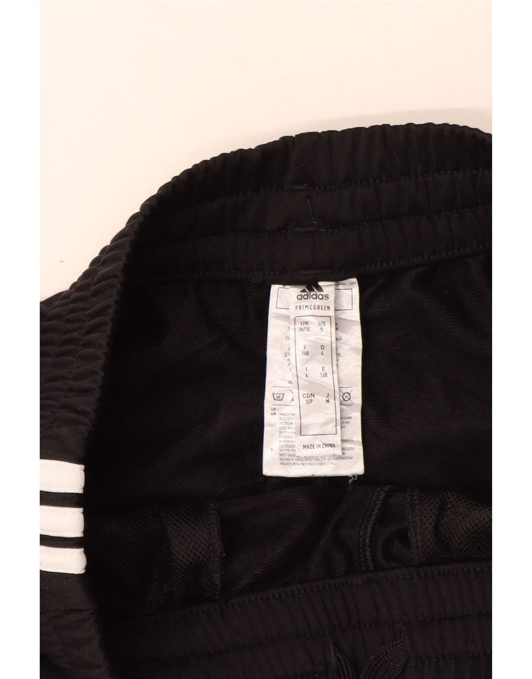 ADIDAS Calças de treino masculinas Joggers UK 36/38 Pequeno Poliéster Preto