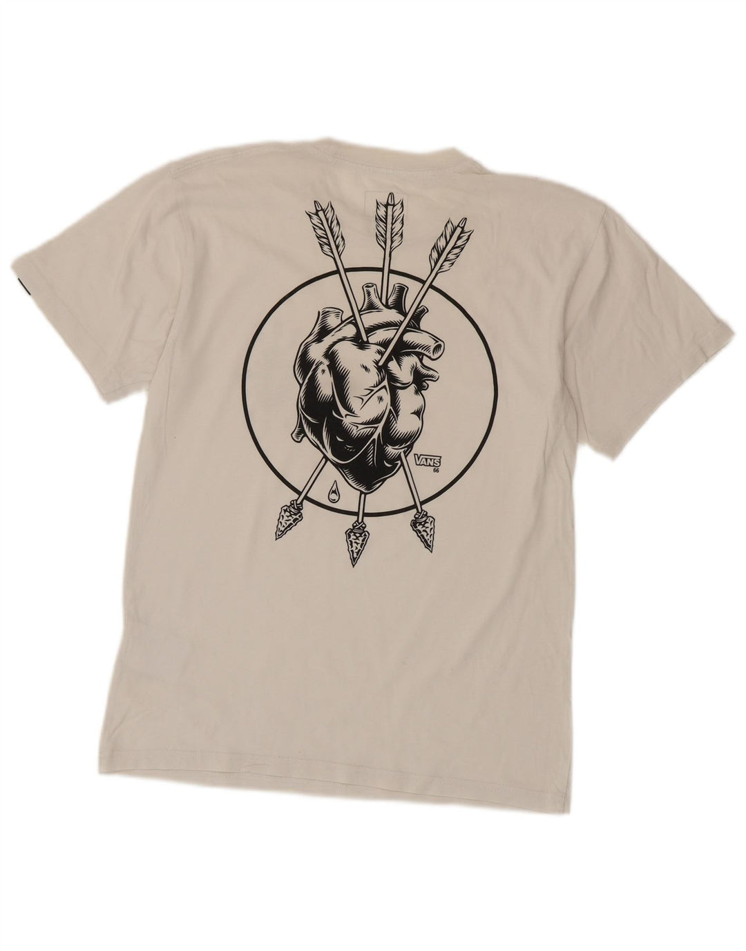 Camiseta Vans Masculina Classic Fit Graphic Top Pequeno Algodão Branco