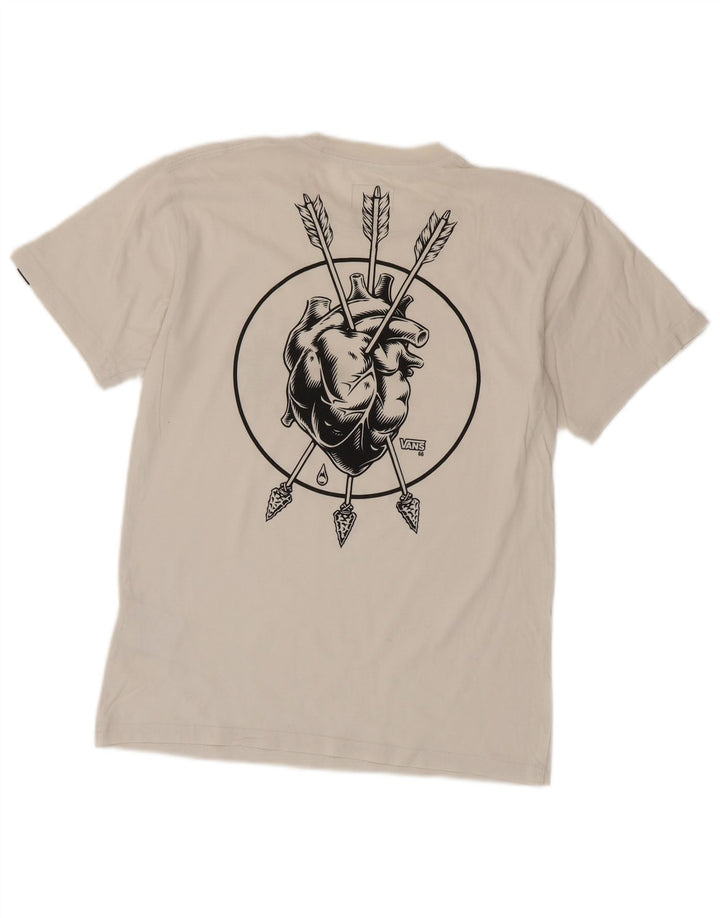 Camiseta Vans Masculina Classic Fit Graphic Top Pequeno Algodão Branco