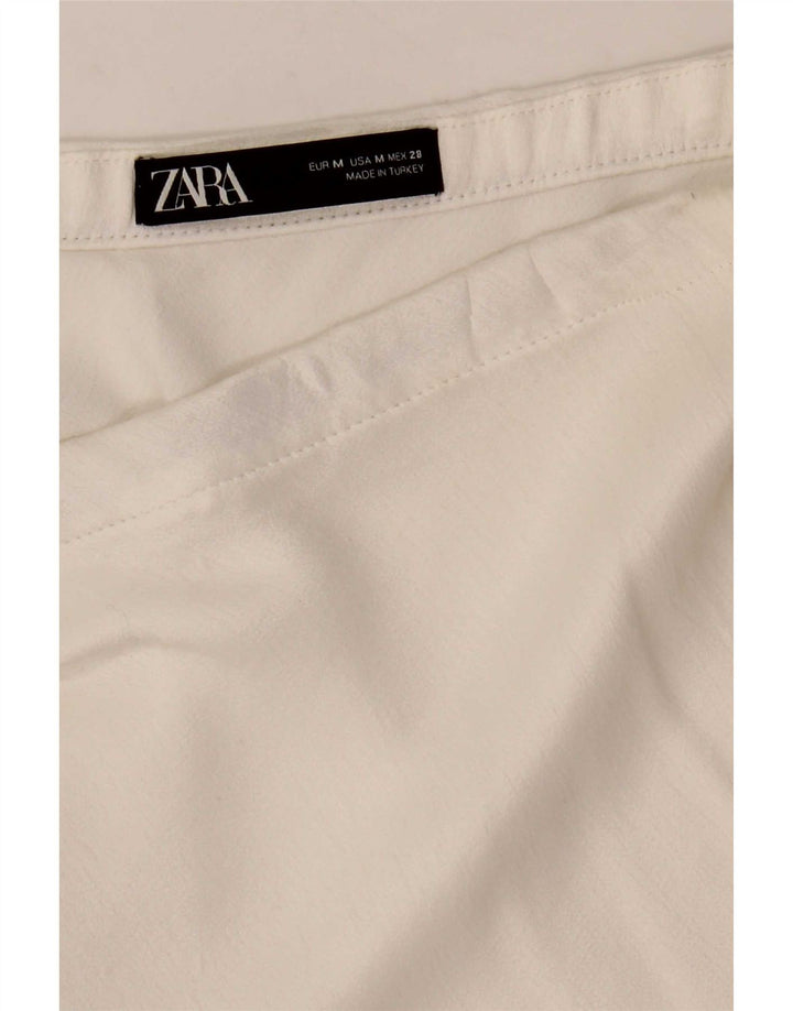 Saia feminina Zara A-Line médio W28 branca