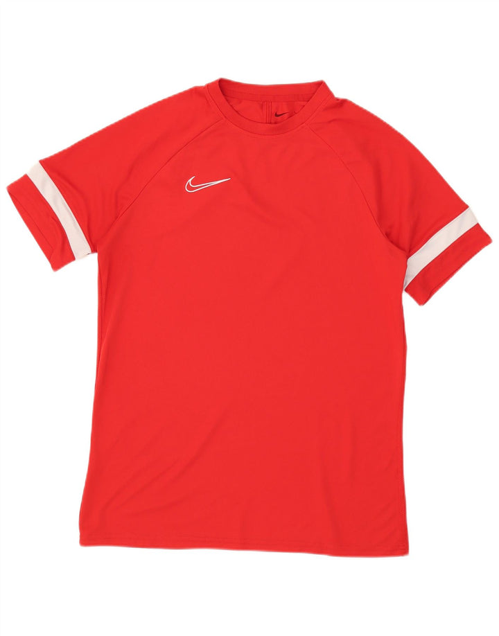 Camiseta masculina Nike Dri Fit Top grande bloco colorido vermelho