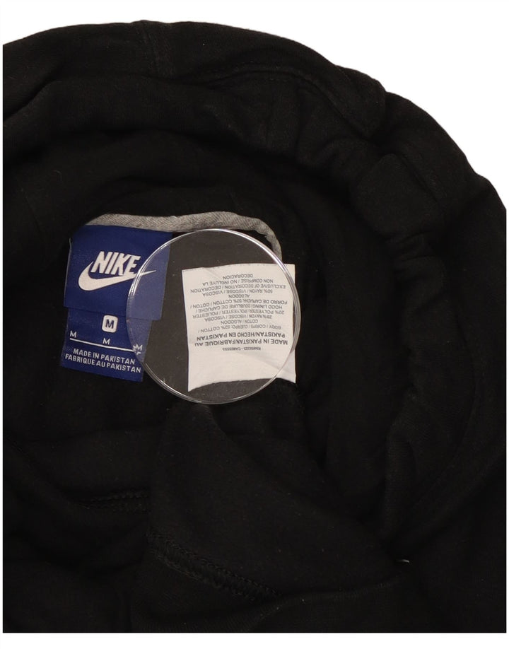 Nike Womens Hoodie Jumper UK 12 Médio Algodão Preto