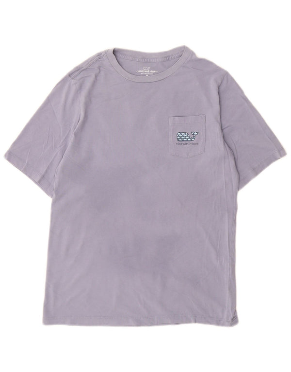 Camiseta gráfica VINEYARD VINES para meninos 12-13 anos algodão roxo médio