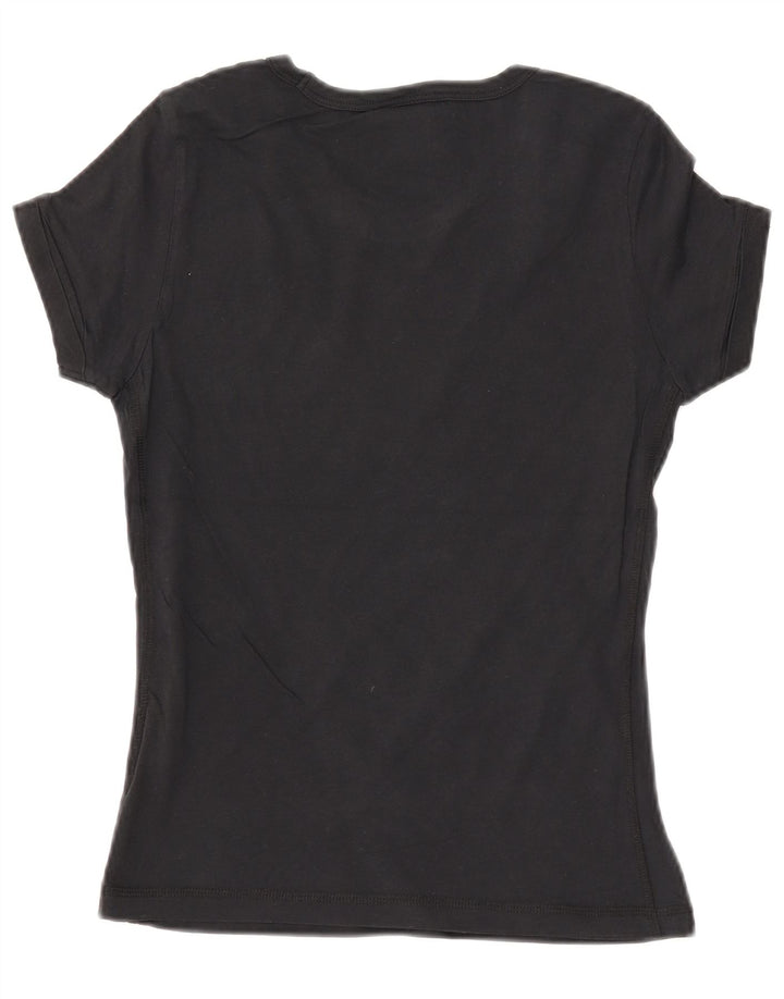 Camiseta feminina CHAMPION Heritage Classics com estampa gráfica UK 10 pequena preta