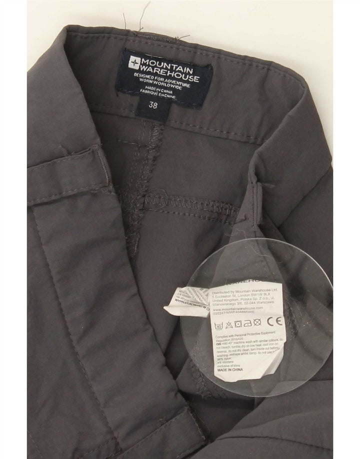 Mountain Warehouse Mens Caminhadas Calças Cargo W38 L32 Cinza Nylon