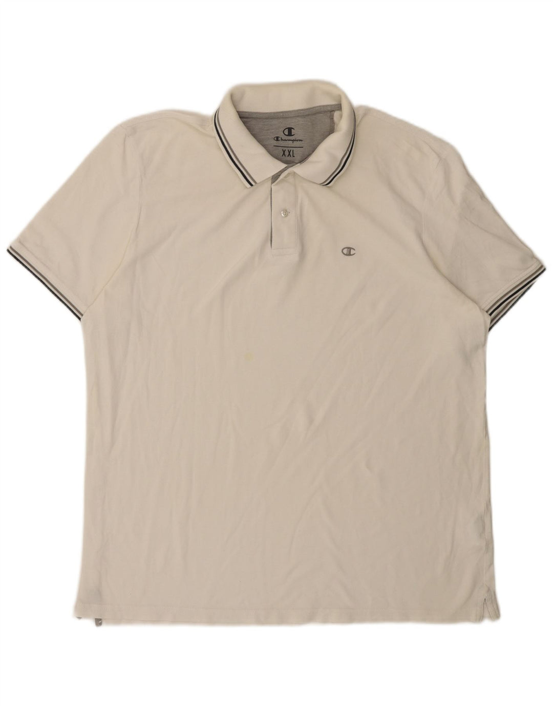 Camisa polo masculina Champion 2XL algodão branco