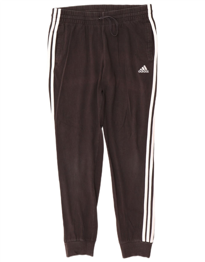ADIDAS Calças de treino femininas Joggers UK 12/14 Médio Preto
