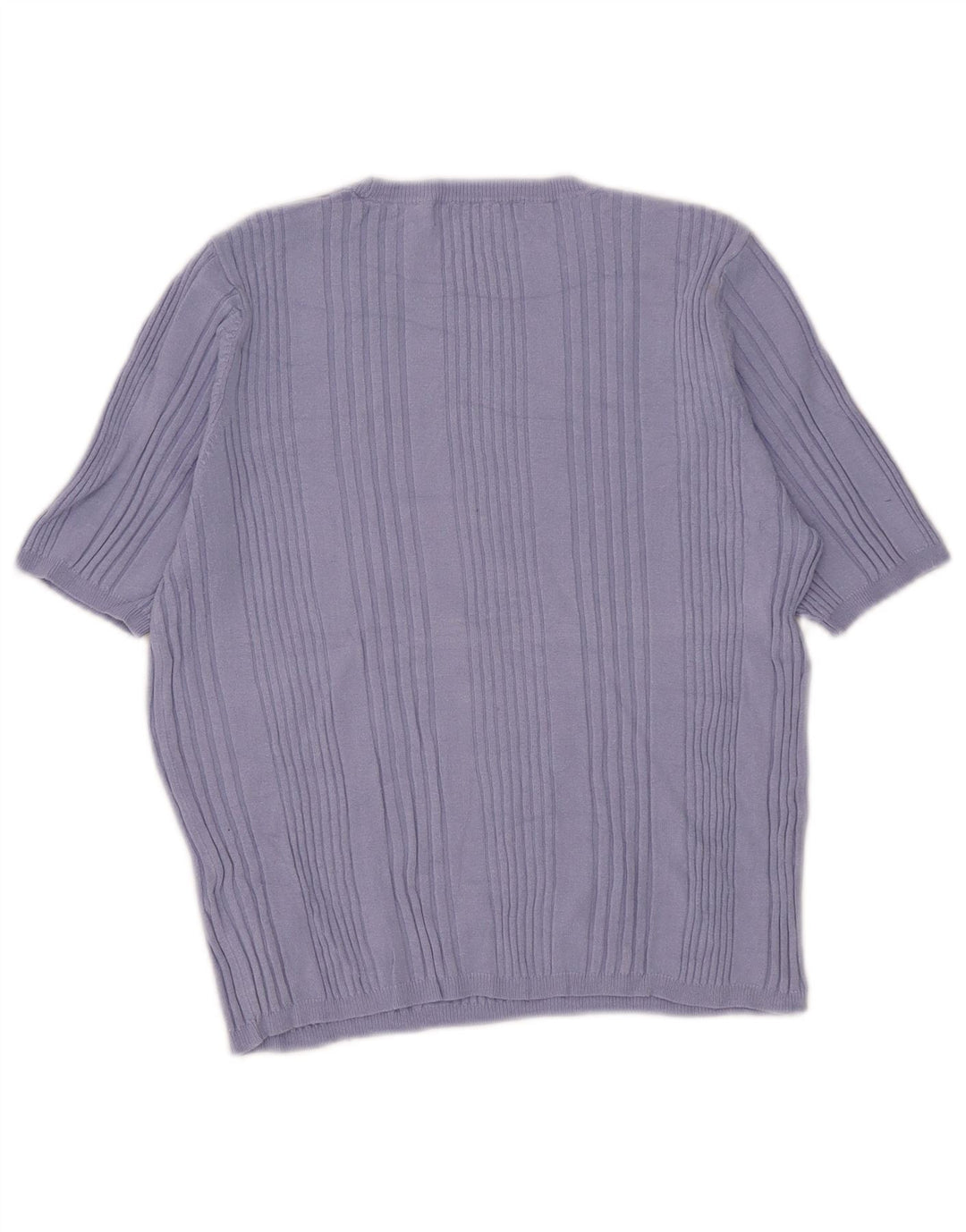 Suéter feminino Marks & Spencer de manga curta com gola redonda Reino Unido 14 Médio B