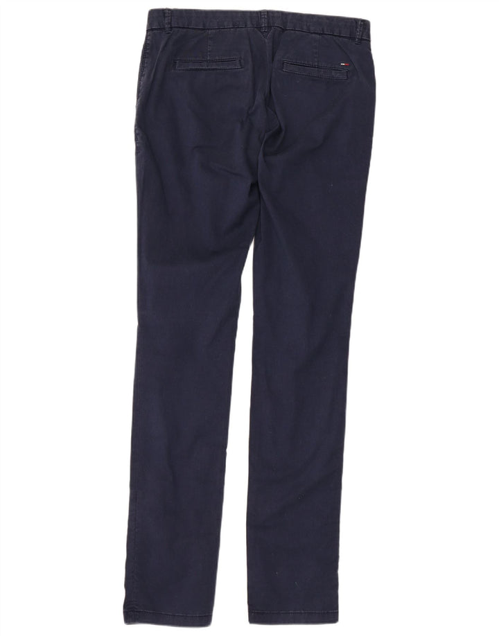 Calça feminina TOMMY HILFIGER W28 L34 azul marinho algodão
