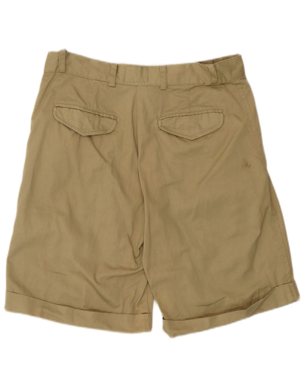 James Dillon Mens Chino Shorts IT 46 Pequeno W30 Algodão Cáqui