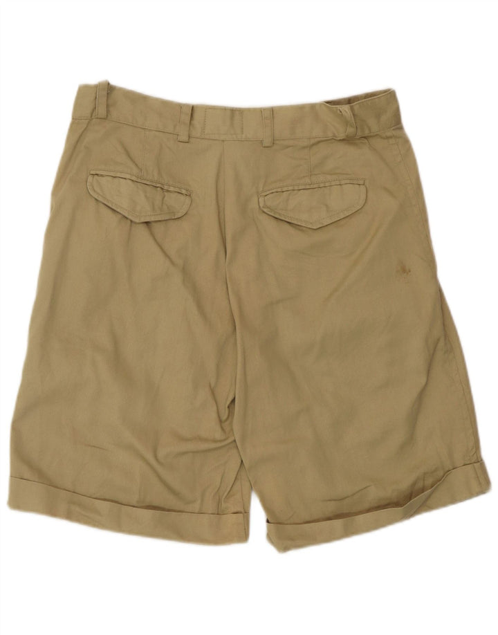 James Dillon Mens Chino Shorts IT 46 Pequeno W30 Algodão Cáqui