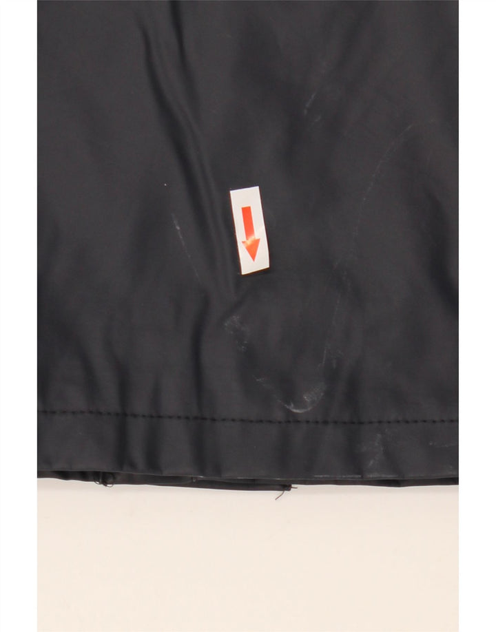 Casaco corta-vento masculino com capuz ZARA Reino Unido 40 grande poliéster azul marinho