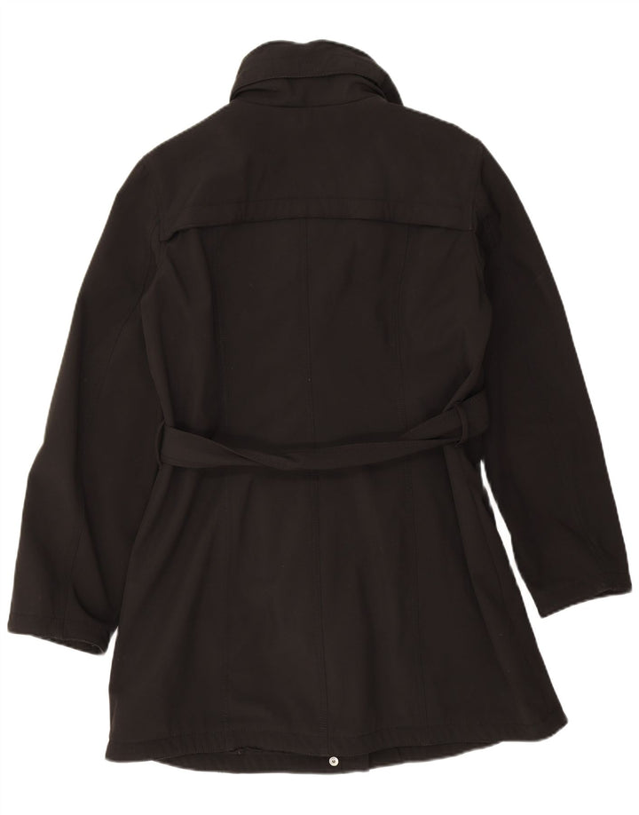 Sobretudo feminino Michael Kors UK 14 grande poliéster preto