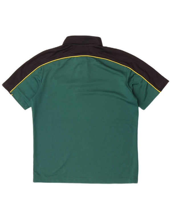 Camisa polo masculina Champion Wesley College Australia XS verde colorblock