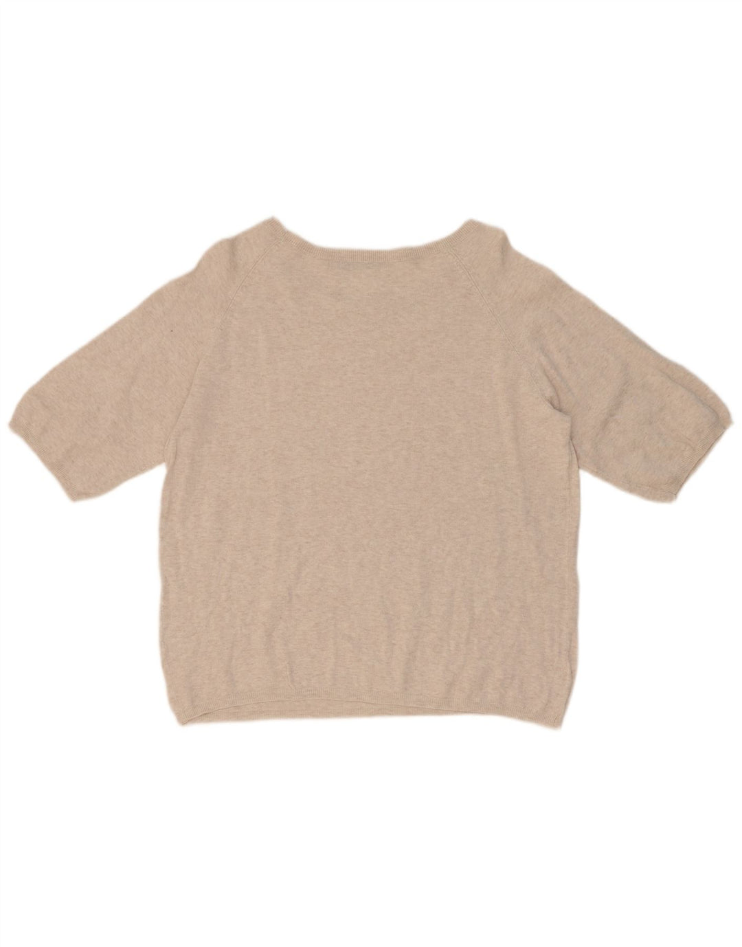 Zara blusa feminina oversized top UK 10 pequena bege