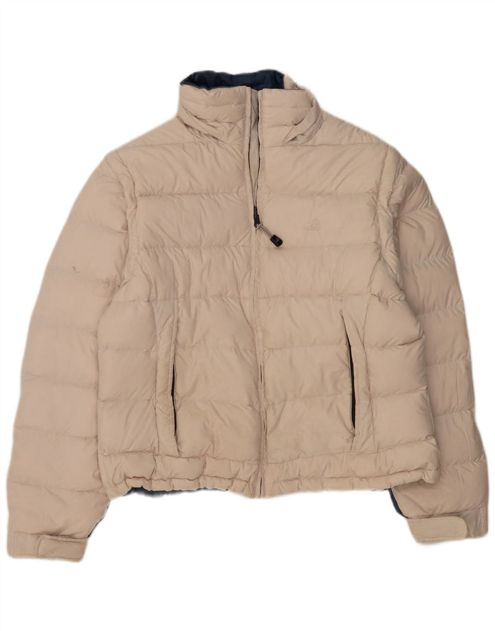 Jaqueta feminina Dolomite Crop Graphic acolchoada UK 18 XL azul colorblock