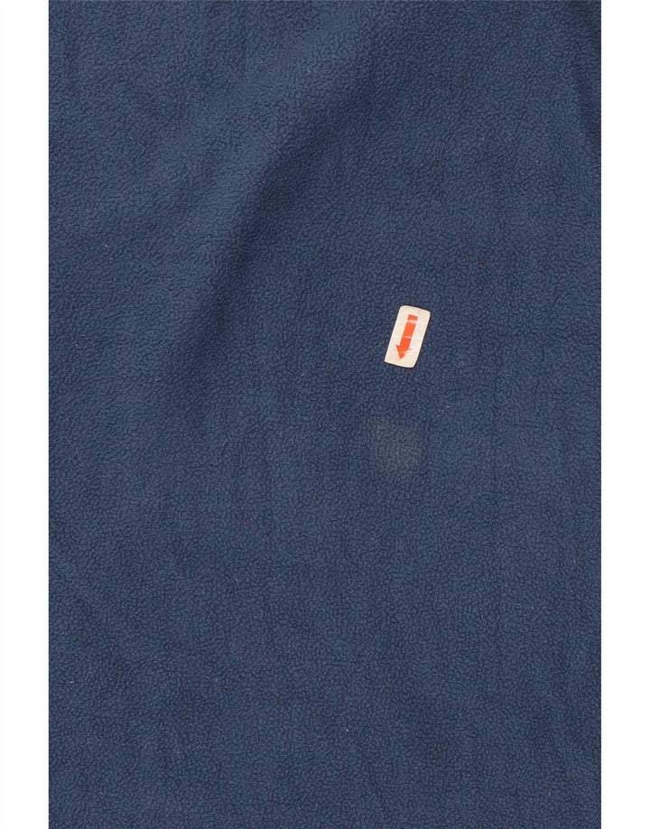 Top de lã masculino Marks & Spencer manga comprida poliéster azul médio