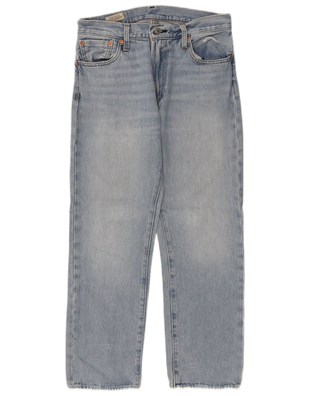 Levi's feminino 551 jeans retos W29 L27 algodão azul