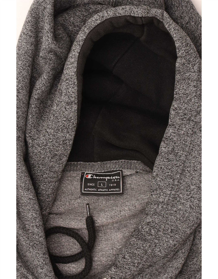 Jumper com capuz masculino Champion Regular Fit grande cinza salpicado