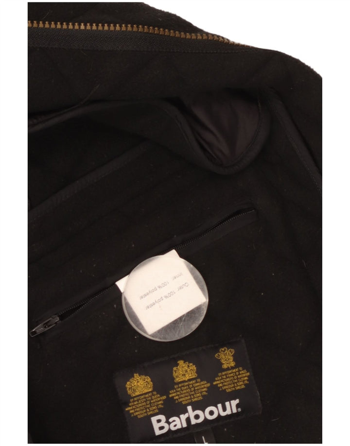 Jaqueta acolchoada masculina Barbour UK 40 grande poliéster preto